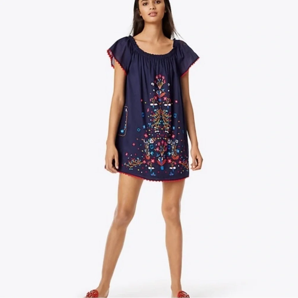 tory burch embroidered beach dress Embroidered Jacquard Dress: Women's Designer Dresses